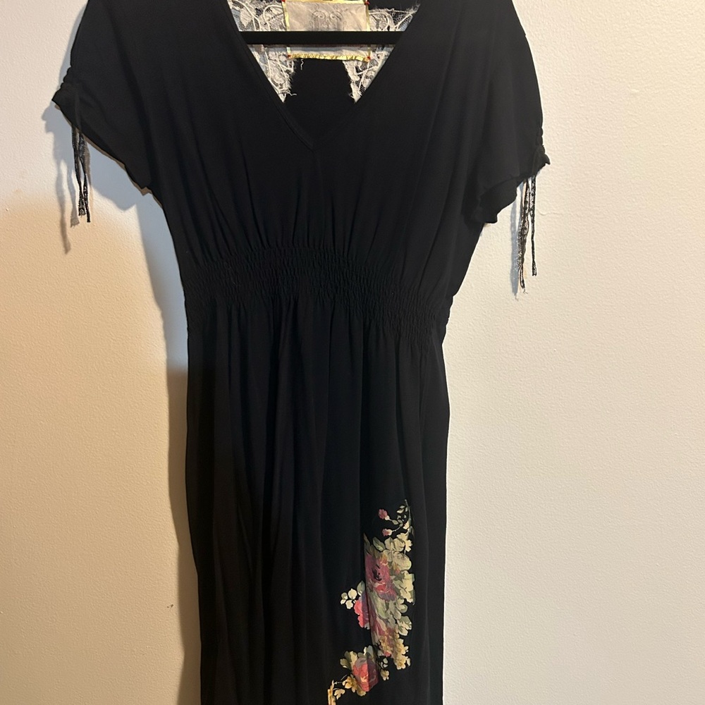 Love & Liberty Elegant Black Floral Dress